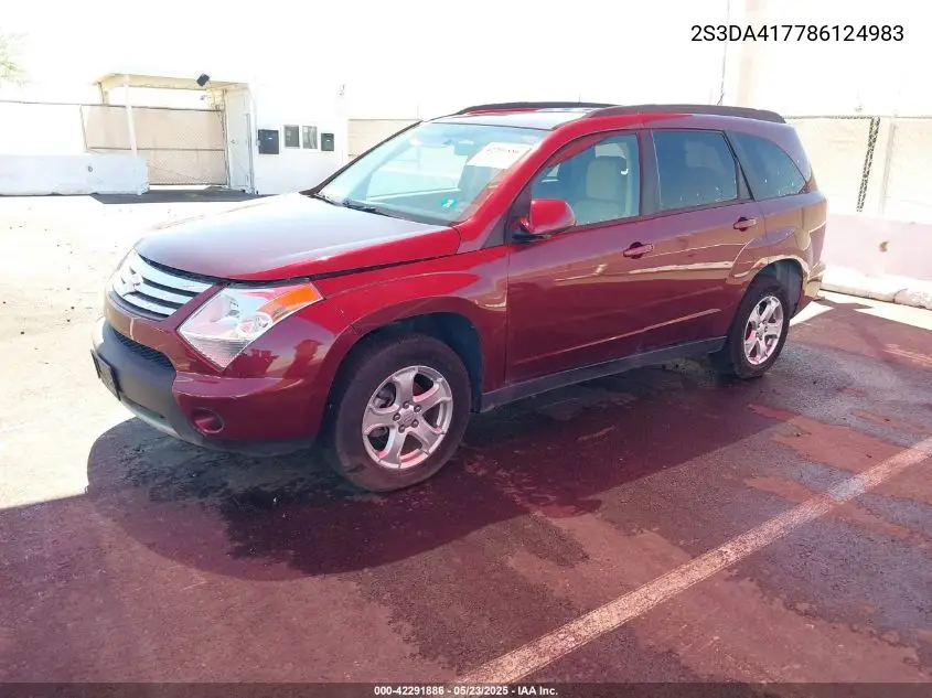 2008 Suzuki Xl7 Luxury VIN: 2S3DA417786124983 Lot: 42291886