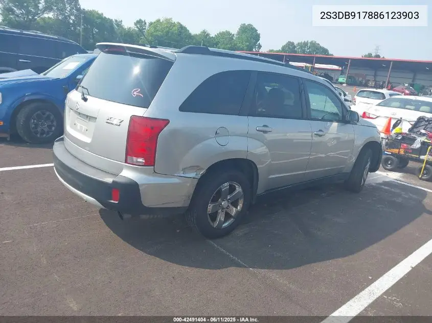 2008 Suzuki Xl7 Limited VIN: 2S3DB917886123903 Lot: 42491404