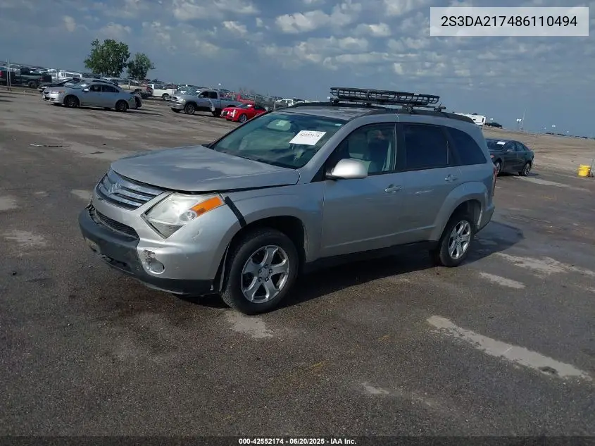 2008 Suzuki Xl7 Premium VIN: 2S3DA217486110494 Lot: 42552174