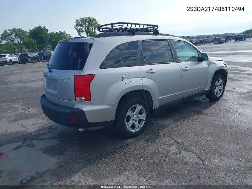 2008 Suzuki Xl7 Premium VIN: 2S3DA217486110494 Lot: 42552174