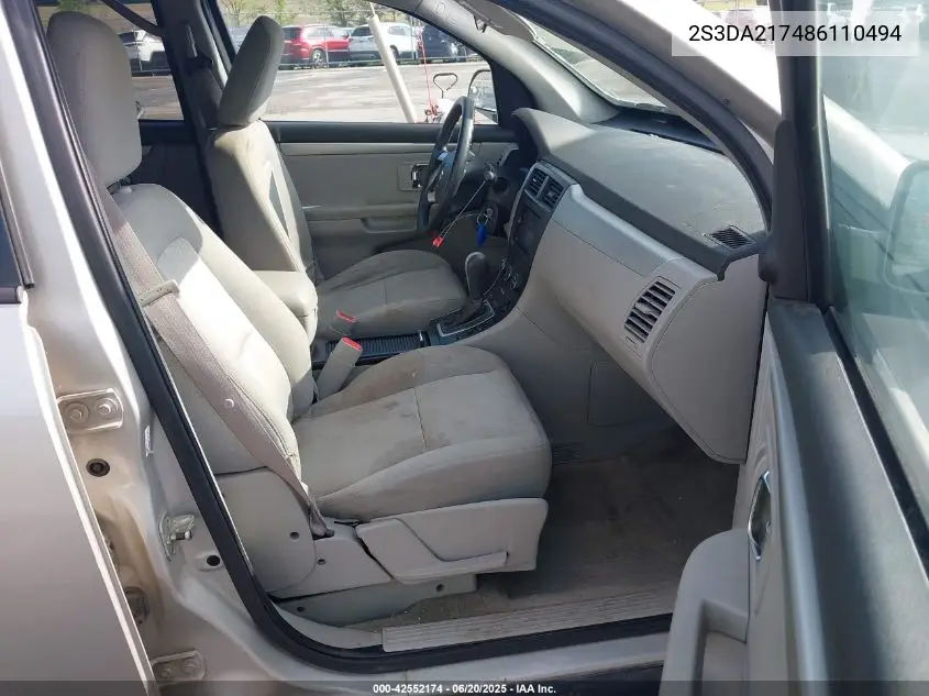 2008 Suzuki Xl7 Premium VIN: 2S3DA217486110494 Lot: 42552174