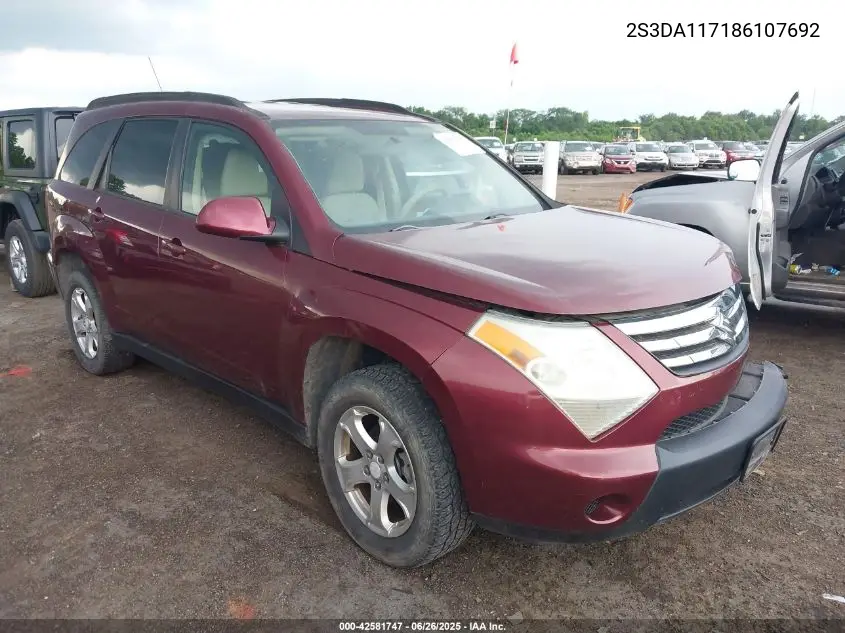 2008 Suzuki Xl7 Premium VIN: 2S3DA117186107692 Lot: 42581747