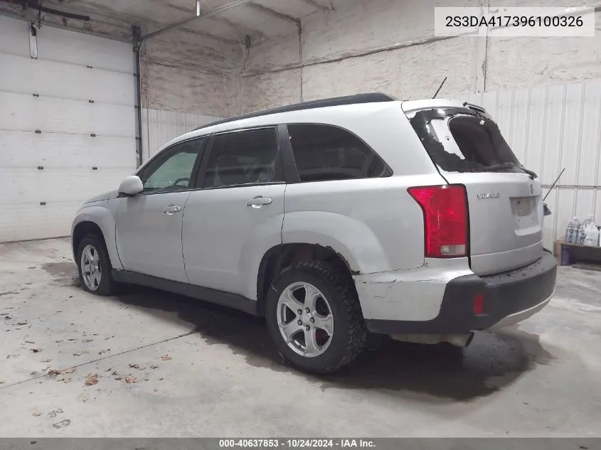 2009 Suzuki Xl7 Luxury VIN: 2S3DA417396100326 Lot: 40637853