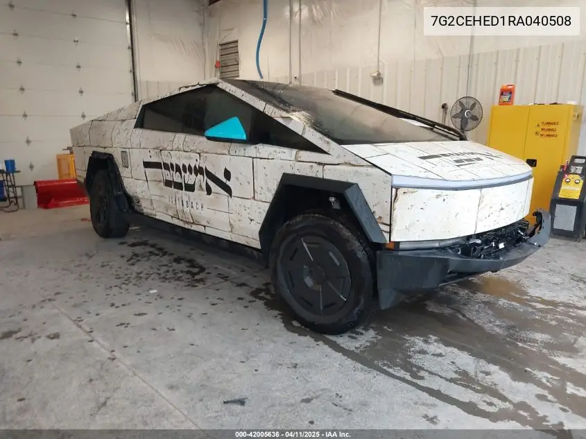 2024 Tesla Cybertruck VIN: 7G2CEHED1RA040508 Lot: 42005636