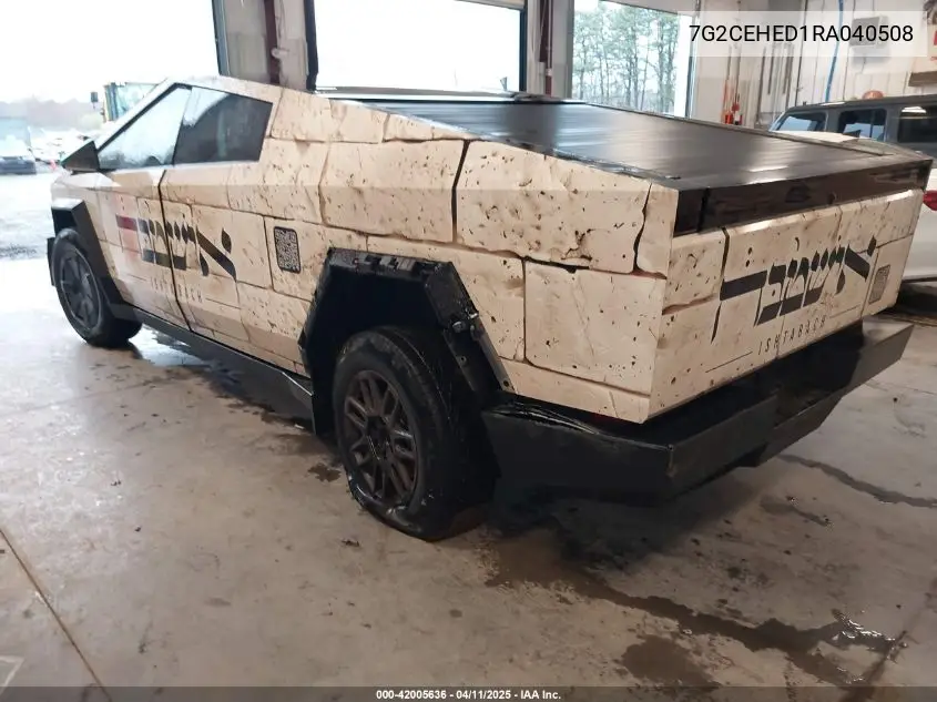 2024 Tesla Cybertruck VIN: 7G2CEHED1RA040508 Lot: 42005636