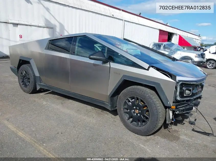 2024 Tesla Cybertruck Cyberbeast VIN: 7G2CEHEE7RA012835 Lot: 42050982