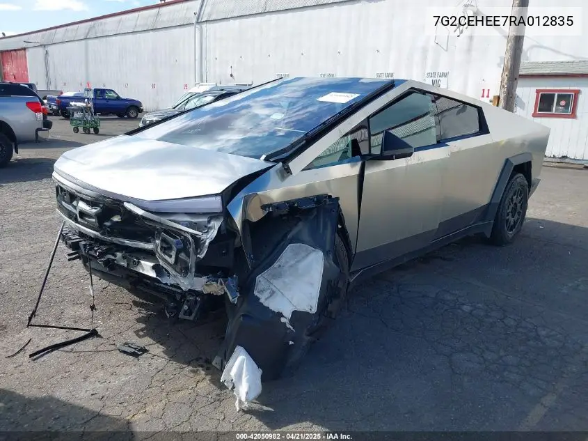 2024 Tesla Cybertruck Cyberbeast VIN: 7G2CEHEE7RA012835 Lot: 42050982