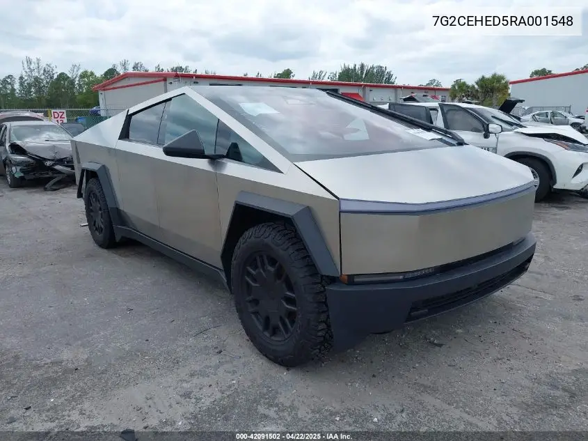 2024 Tesla Cybertruck All-Wheel Drive VIN: 7G2CEHED5RA001548 Lot: 42091502