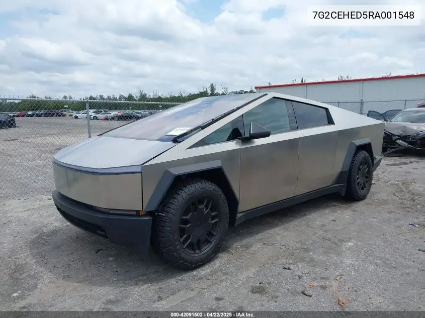 2024 Tesla Cybertruck All-Wheel Drive VIN: 7G2CEHED5RA001548 Lot: 42091502