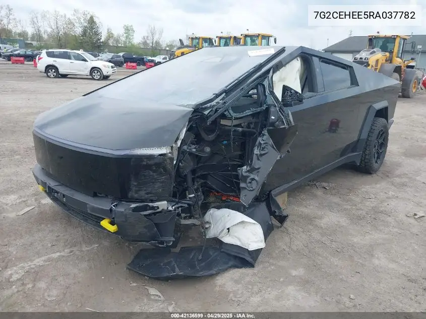 2024 Tesla Cybertruck Cyberbeast VIN: 7G2CEHEE5RA037782 Lot: 42136599