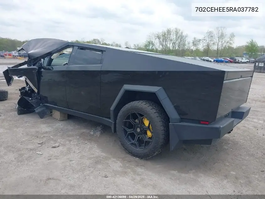 2024 Tesla Cybertruck Cyberbeast VIN: 7G2CEHEE5RA037782 Lot: 42136599