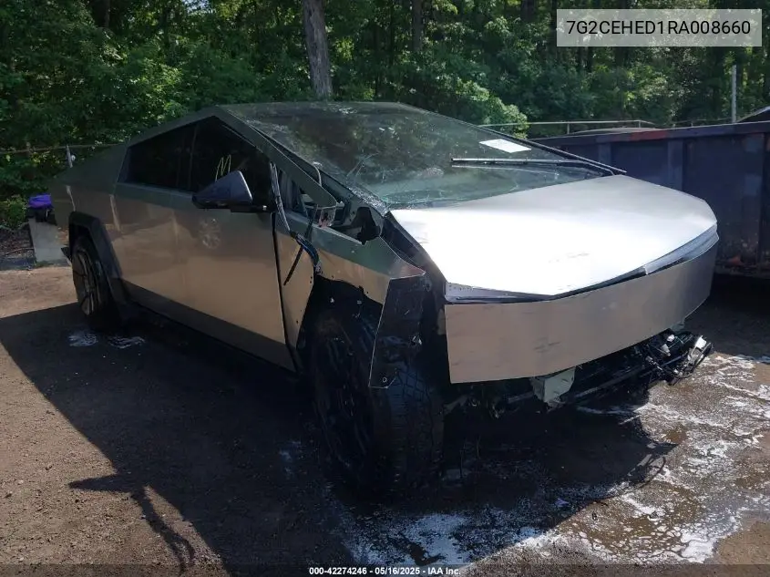 2024 Tesla Cybertruck All-Wheel Drive VIN: 7G2CEHED1RA008660 Lot: 42274246