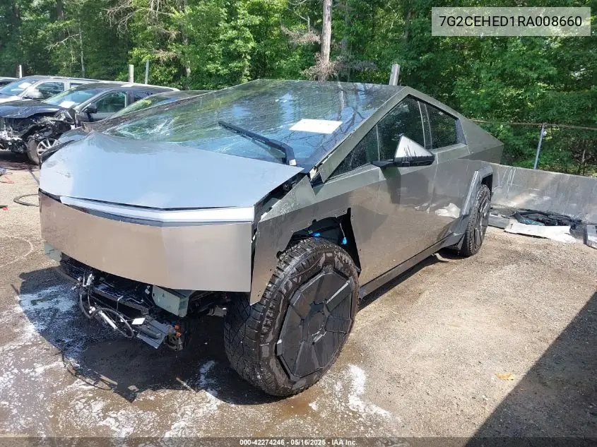 2024 Tesla Cybertruck All-Wheel Drive VIN: 7G2CEHED1RA008660 Lot: 42274246