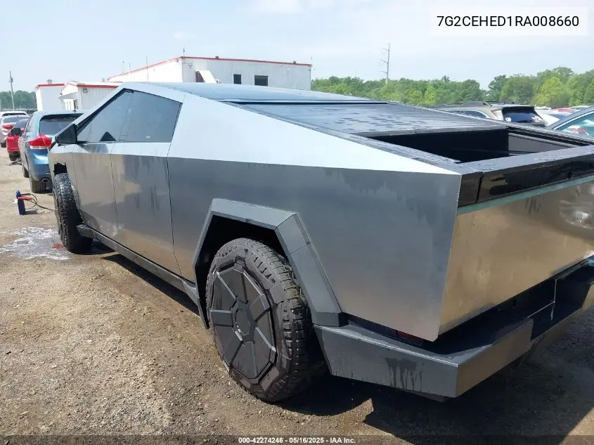 2024 Tesla Cybertruck All-Wheel Drive VIN: 7G2CEHED1RA008660 Lot: 42274246