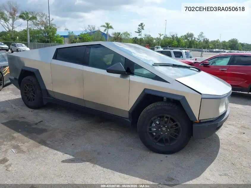 2024 Tesla Cybertruck All-Wheel Drive VIN: 7G2CEHED3RA050618 Lot: 42320748