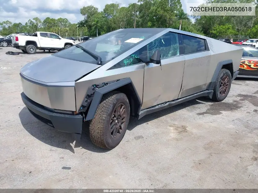 2024 Tesla Cybertruck All-Wheel Drive VIN: 7G2CEHED3RA050618 Lot: 42320748