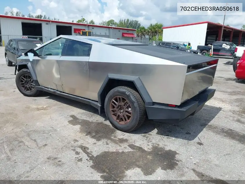 2024 Tesla Cybertruck All-Wheel Drive VIN: 7G2CEHED3RA050618 Lot: 42320748