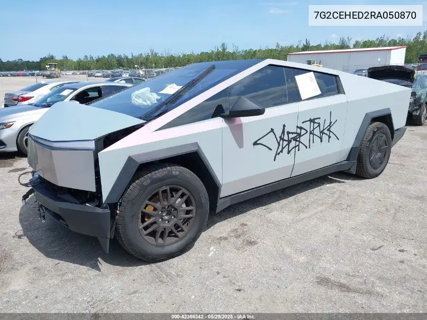 2024 Tesla Cybertruck All-Wheel Drive VIN: 7G2CEHED2RA050870 Lot: 42366342