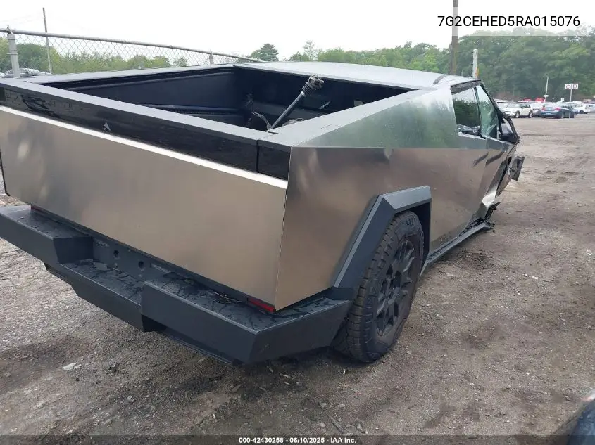 2024 Tesla Cybertruck All-Wheel Drive VIN: 7G2CEHED5RA015076 Lot: 42430258