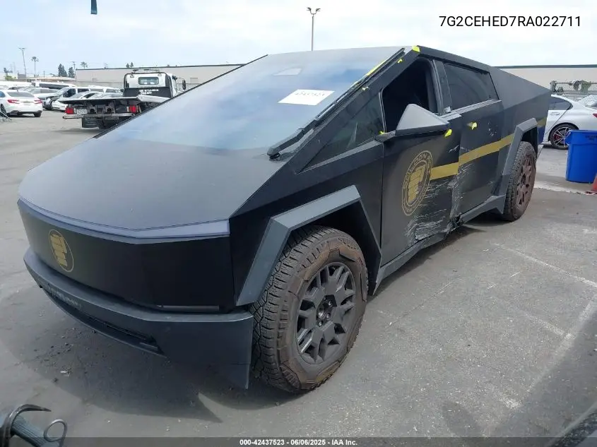 2024 Tesla Cybertruck All-Wheel Drive VIN: 7G2CEHED7RA022711 Lot: 42437523