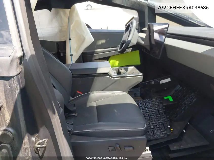 2024 Tesla Cybertruck Cyberbeast VIN: 7G2CEHEEXRA038636 Lot: 42451306