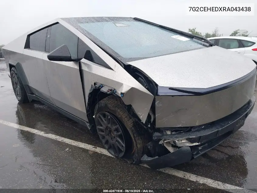 2024 Tesla Cybertruck All-Wheel Drive VIN: 7G2CEHEDXRA043438 Lot: 42471936