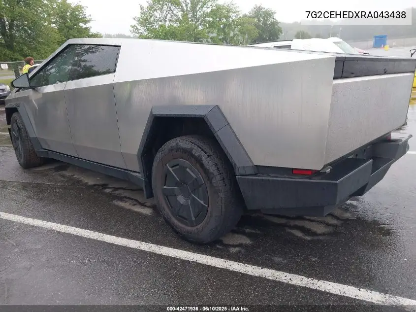 2024 Tesla Cybertruck All-Wheel Drive VIN: 7G2CEHEDXRA043438 Lot: 42471936