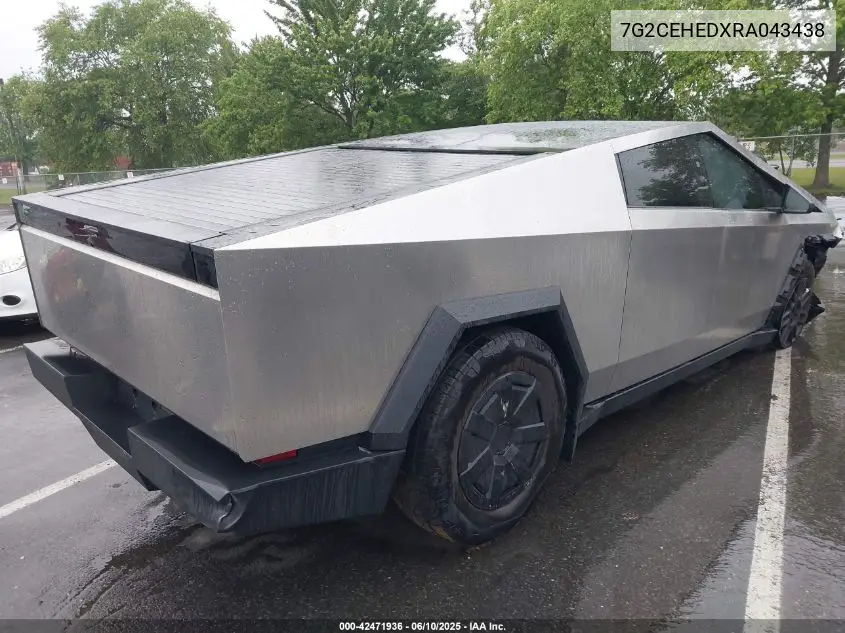 2024 Tesla Cybertruck All-Wheel Drive VIN: 7G2CEHEDXRA043438 Lot: 42471936