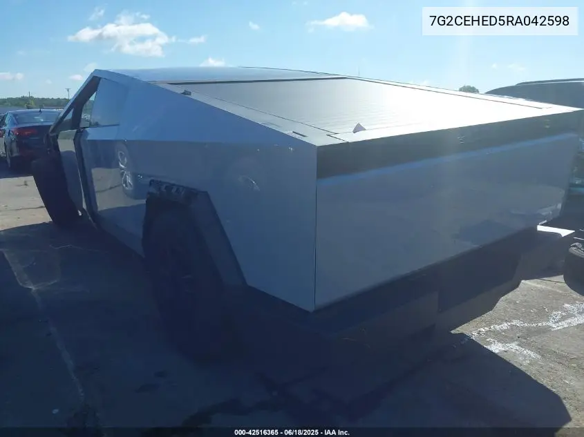 2024 Tesla Cybertruck All-Wheel Drive VIN: 7G2CEHED5RA042598 Lot: 42516365