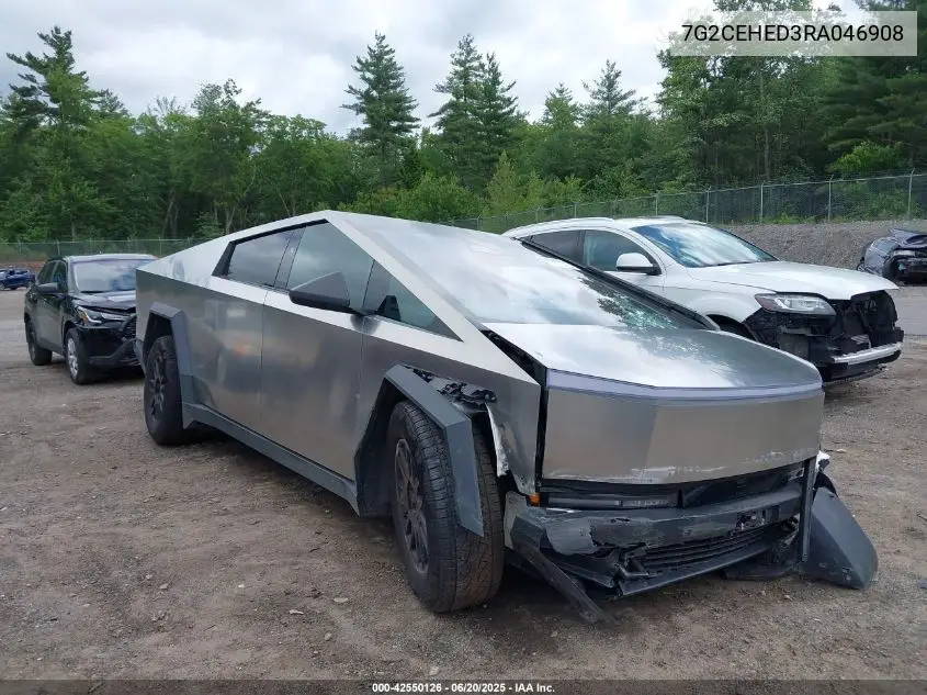 2024 Tesla Cybertruck All-Wheel Drive VIN: 7G2CEHED3RA046908 Lot: 42550126