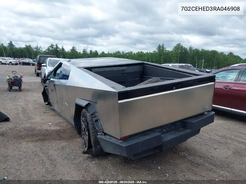 2024 Tesla Cybertruck All-Wheel Drive VIN: 7G2CEHED3RA046908 Lot: 42550126