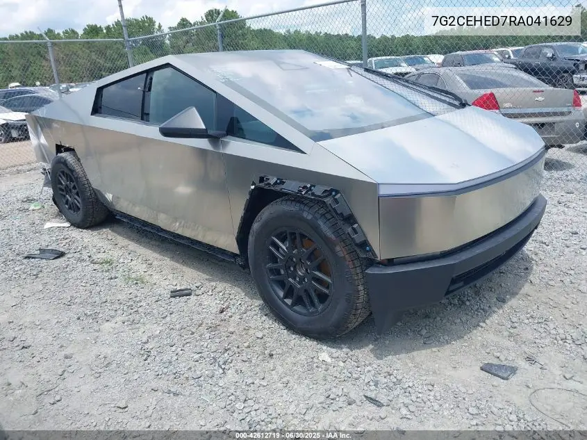 2024 Tesla Cybertruck All-Wheel Drive VIN: 7G2CEHED7RA041629 Lot: 42612719