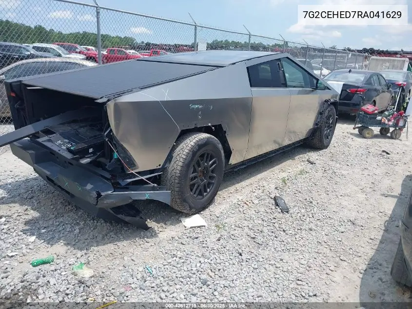 2024 Tesla Cybertruck All-Wheel Drive VIN: 7G2CEHED7RA041629 Lot: 42612719