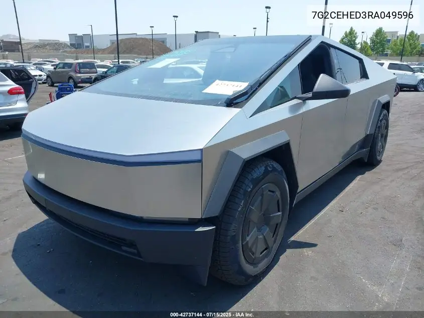 2024 Tesla Cybertruck All-Wheel Drive VIN: 7G2CEHED3RA049596 Lot: 42737144
