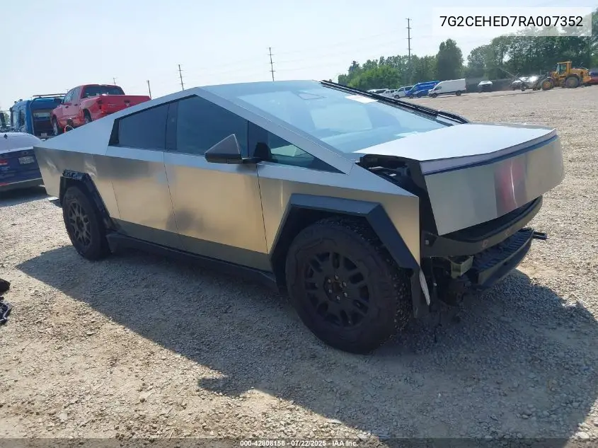 2024 Tesla Cybertruck All-Wheel Drive VIN: 7G2CEHED7RA007352 Lot: 42808156