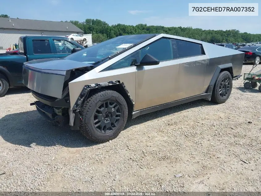 2024 Tesla Cybertruck All-Wheel Drive VIN: 7G2CEHED7RA007352 Lot: 42808156