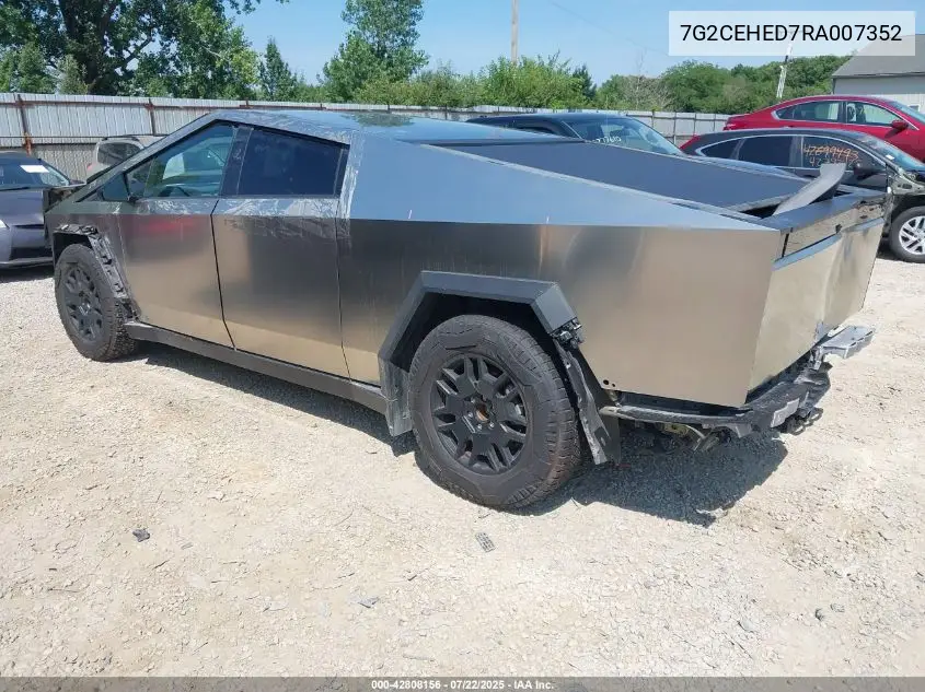 2024 Tesla Cybertruck All-Wheel Drive VIN: 7G2CEHED7RA007352 Lot: 42808156