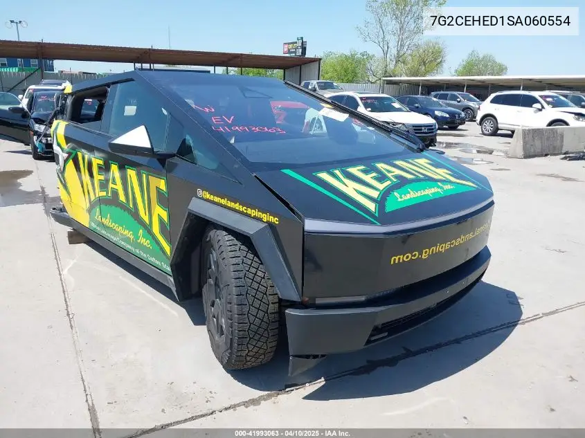 2025 Tesla Cybertruck All-Wheel Drive VIN: 7G2CEHED1SA060554 Lot: 41993063