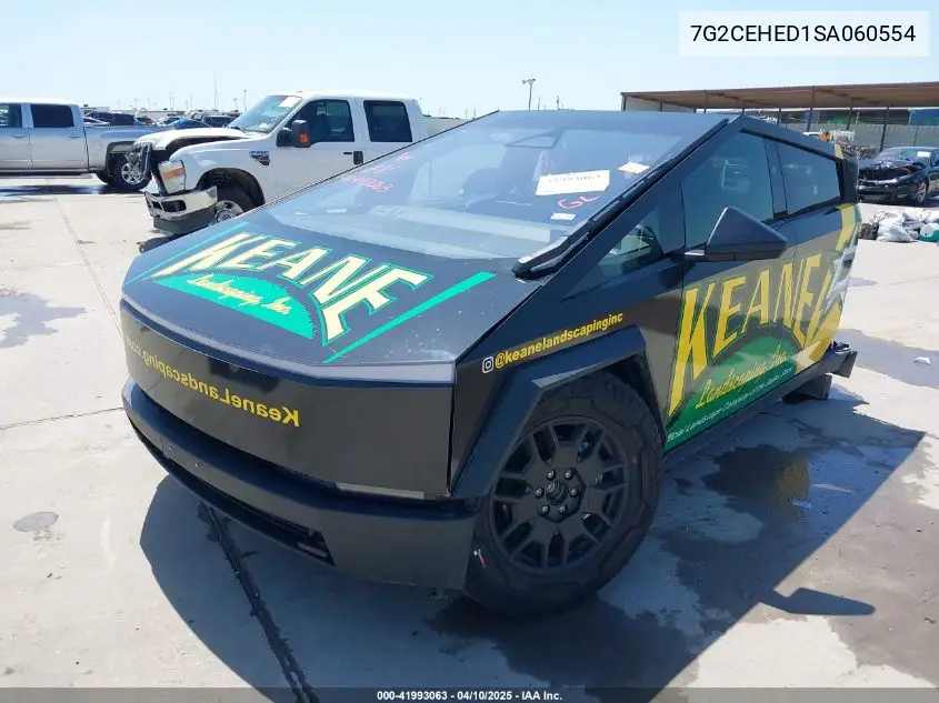 2025 Tesla Cybertruck All-Wheel Drive VIN: 7G2CEHED1SA060554 Lot: 41993063