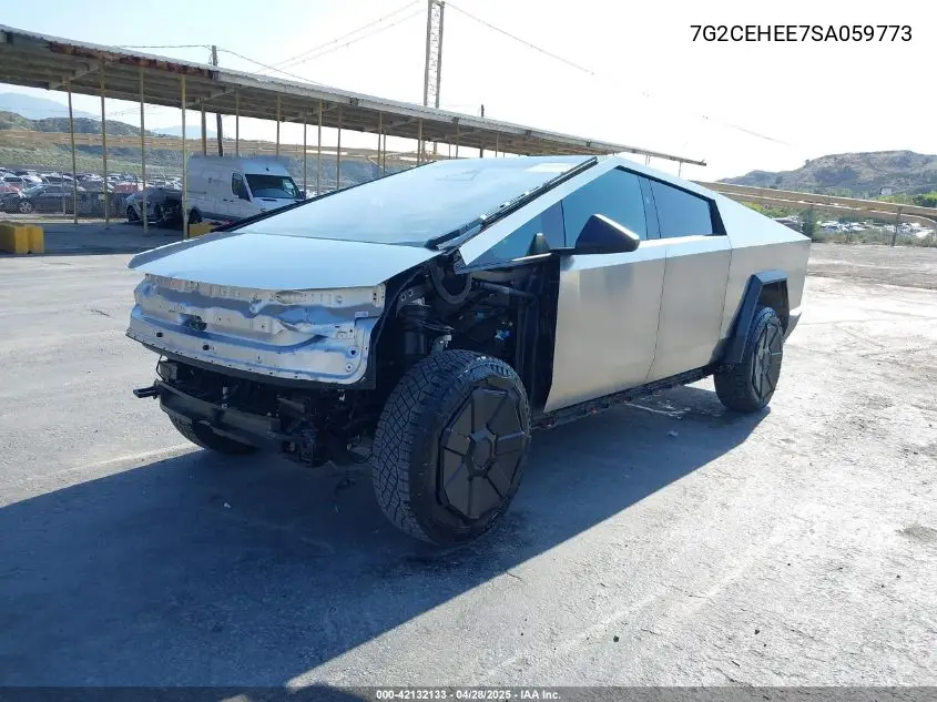 2025 Tesla Cybertruck Cyberbeast VIN: 7G2CEHEE7SA059773 Lot: 42132133