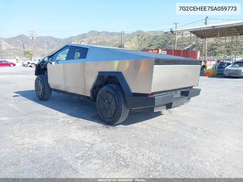2025 Tesla Cybertruck Cyberbeast VIN: 7G2CEHEE7SA059773 Lot: 42132133