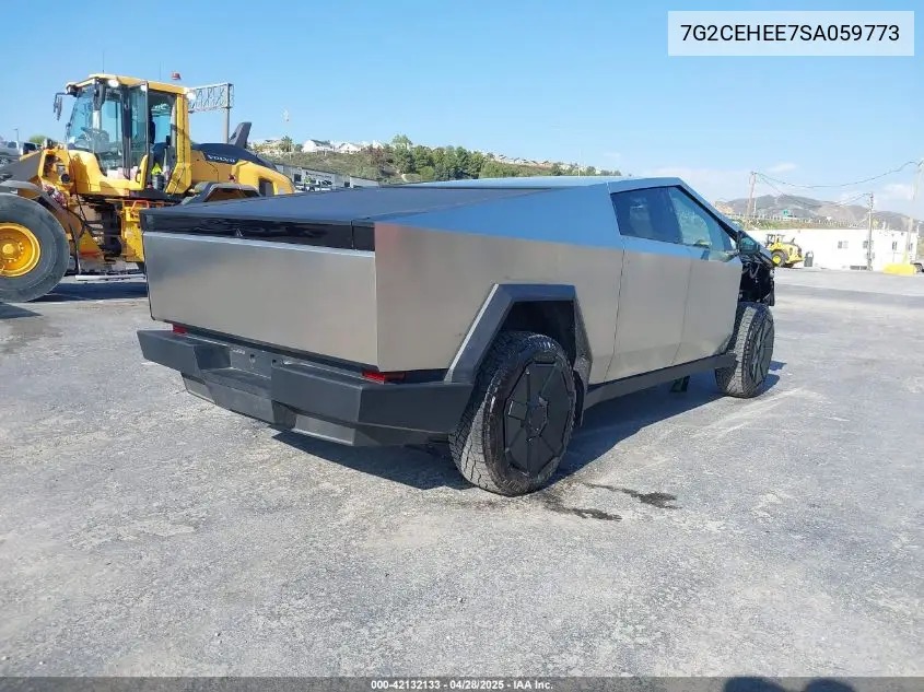 2025 Tesla Cybertruck Cyberbeast VIN: 7G2CEHEE7SA059773 Lot: 42132133
