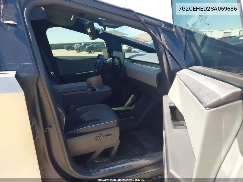 2025 Tesla Cybertruck VIN: 7G2CEHED2SA059686 Lot: 42292376
