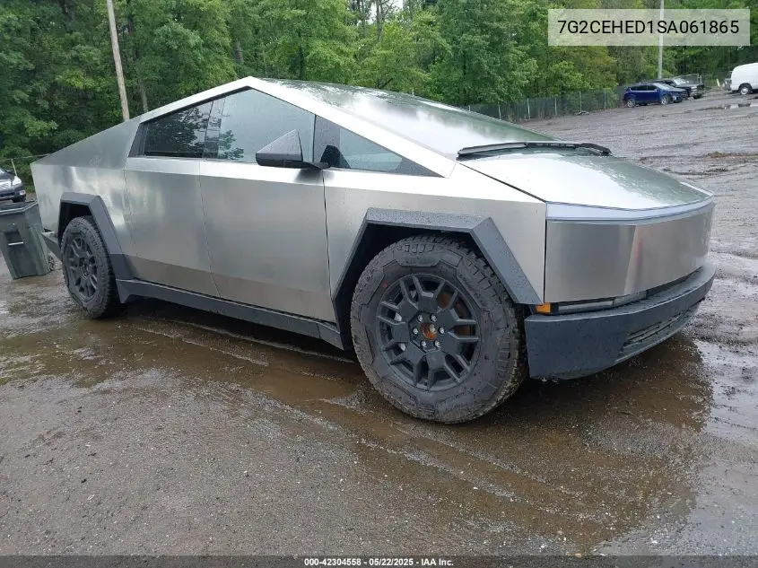 2025 Tesla Cybertruck All-Wheel Drive VIN: 7G2CEHED1SA061865 Lot: 42304558