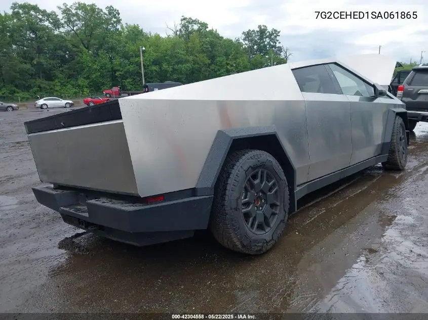 2025 Tesla Cybertruck All-Wheel Drive VIN: 7G2CEHED1SA061865 Lot: 42304558