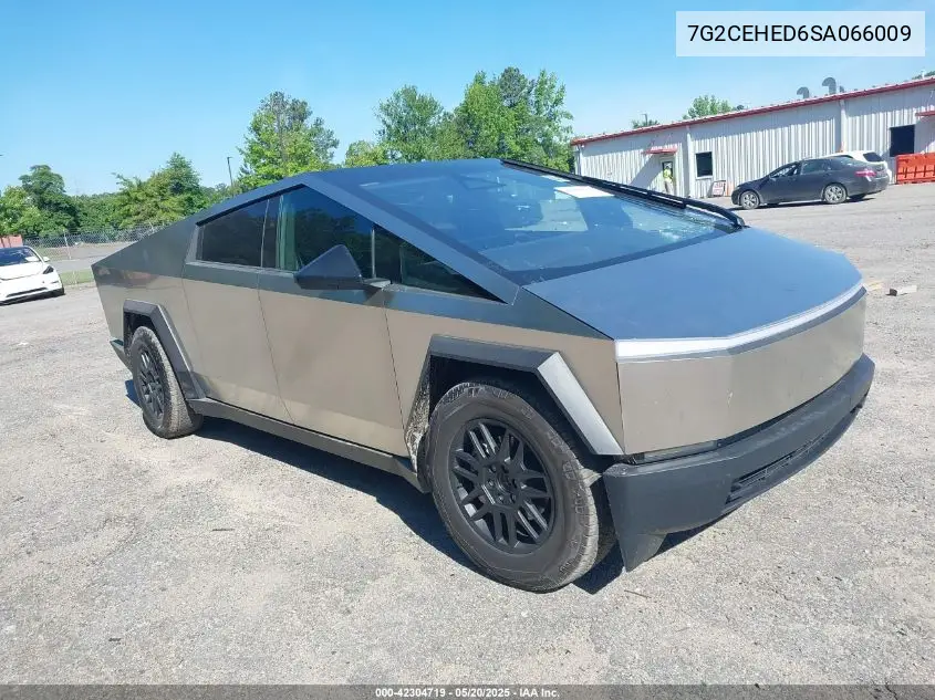 2025 Tesla Cybertruck All-Wheel Drive VIN: 7G2CEHED6SA066009 Lot: 42304719