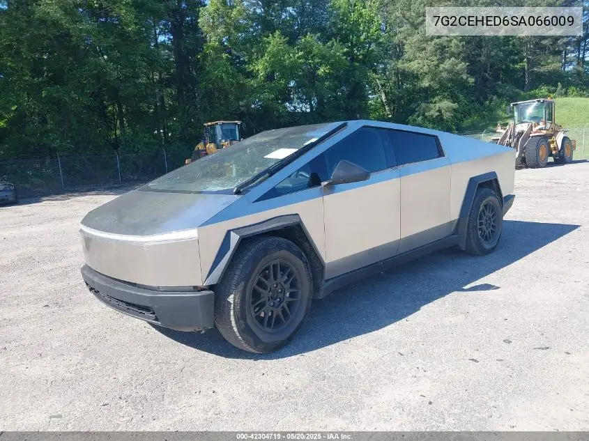 2025 Tesla Cybertruck All-Wheel Drive VIN: 7G2CEHED6SA066009 Lot: 42304719