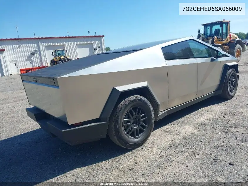 2025 Tesla Cybertruck All-Wheel Drive VIN: 7G2CEHED6SA066009 Lot: 42304719