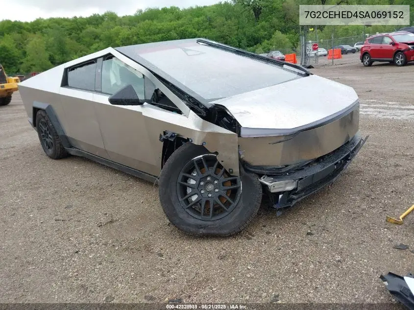 2025 Tesla Cybertruck All-Wheel Drive VIN: 7G2CEHED4SA069152 Lot: 42328939