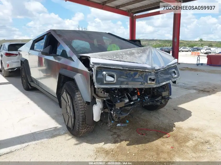 2025 Tesla Cybertruck Cyberbeast VIN: 7G2CEHEE0SA059937 Lot: 42329027